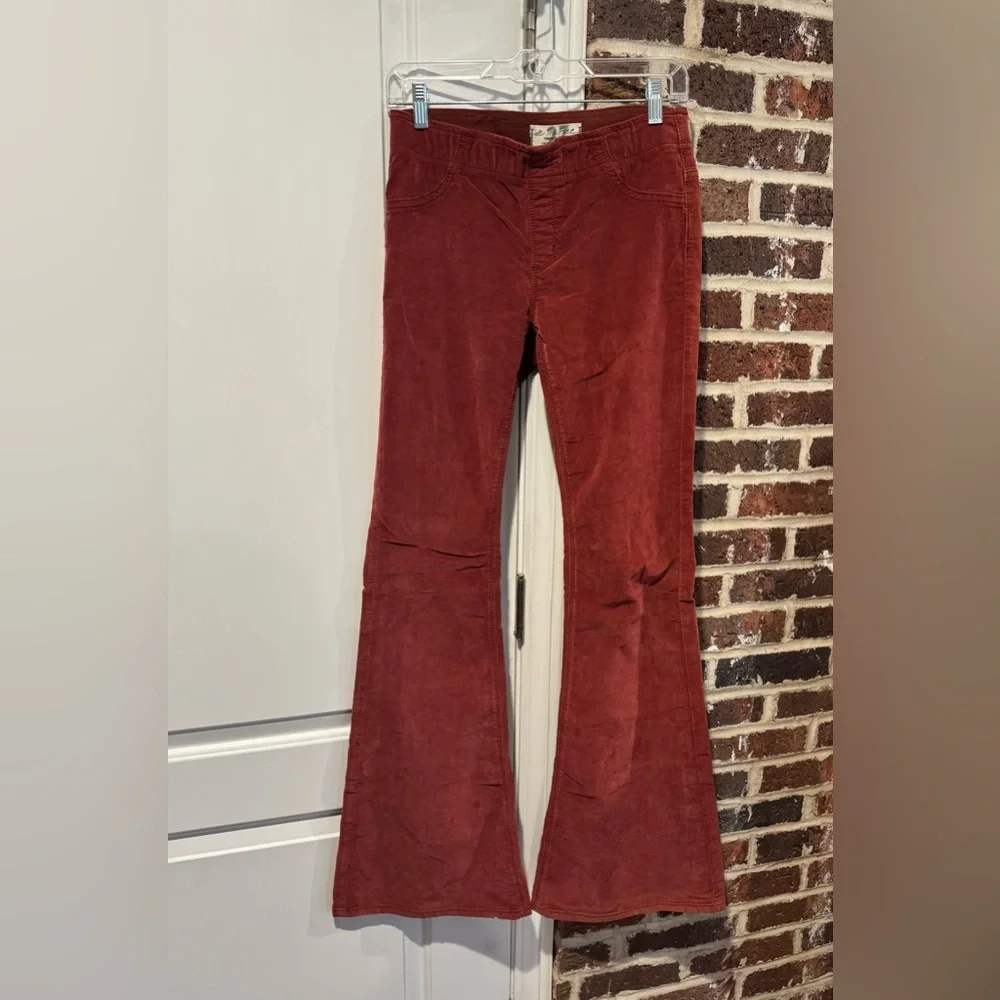 Free People ‘We the Free’ Penny Corduroy Stretch pull-on flare pants - Picture 4 of 5